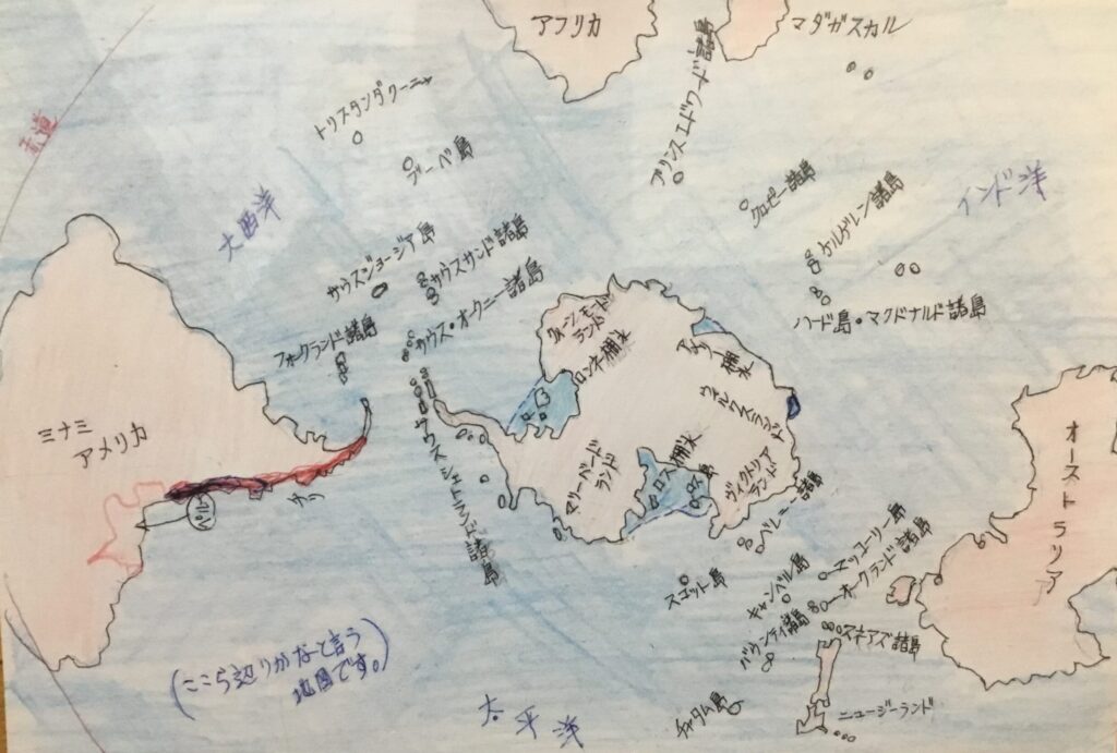 南極大陸周辺地図